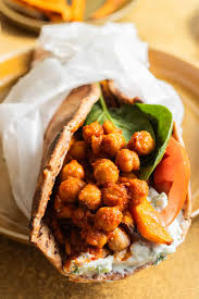 Spicy Chickpea Curry Gyro